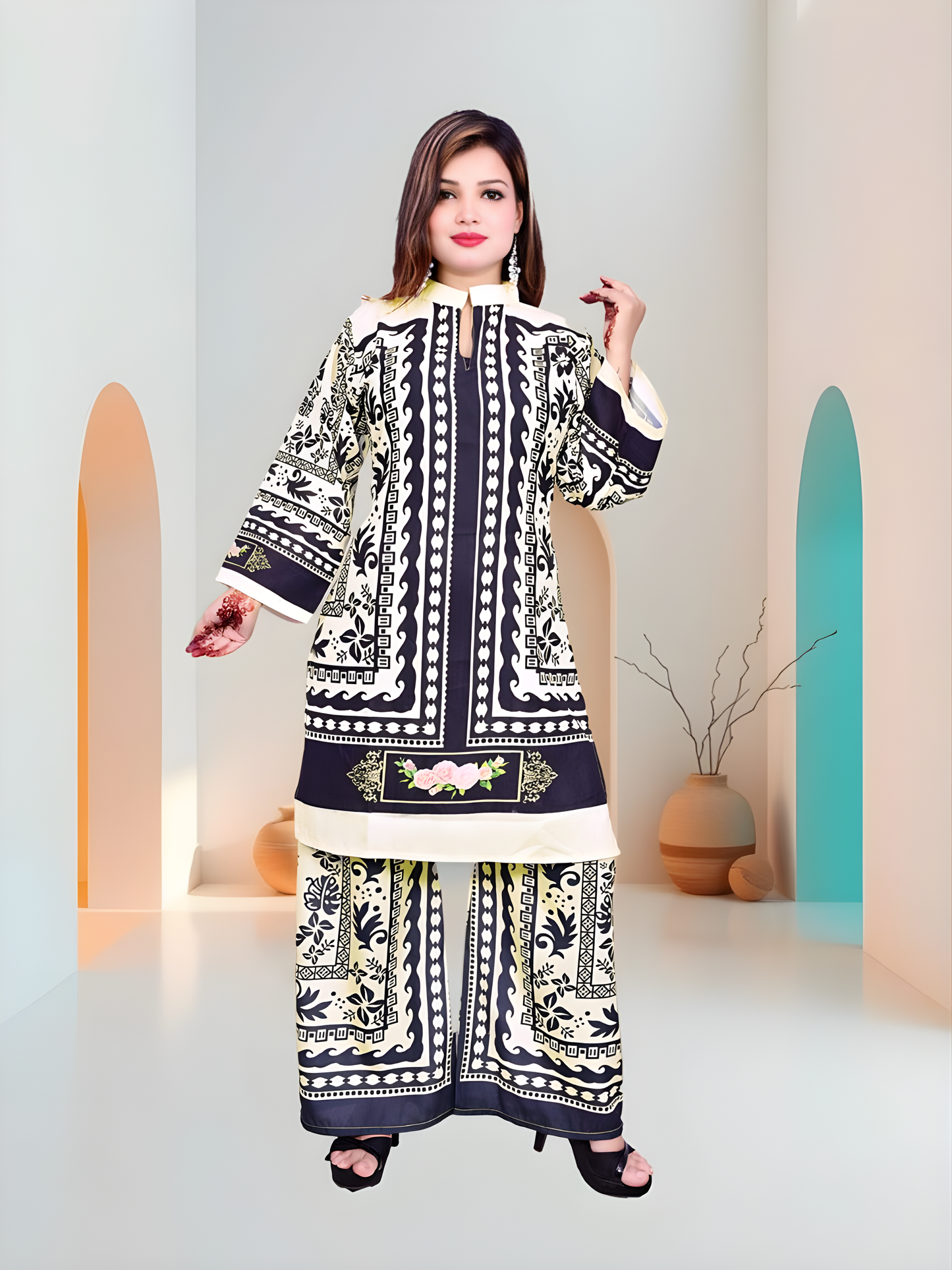 Trendy Printed Kurta Pant Co-ord Set