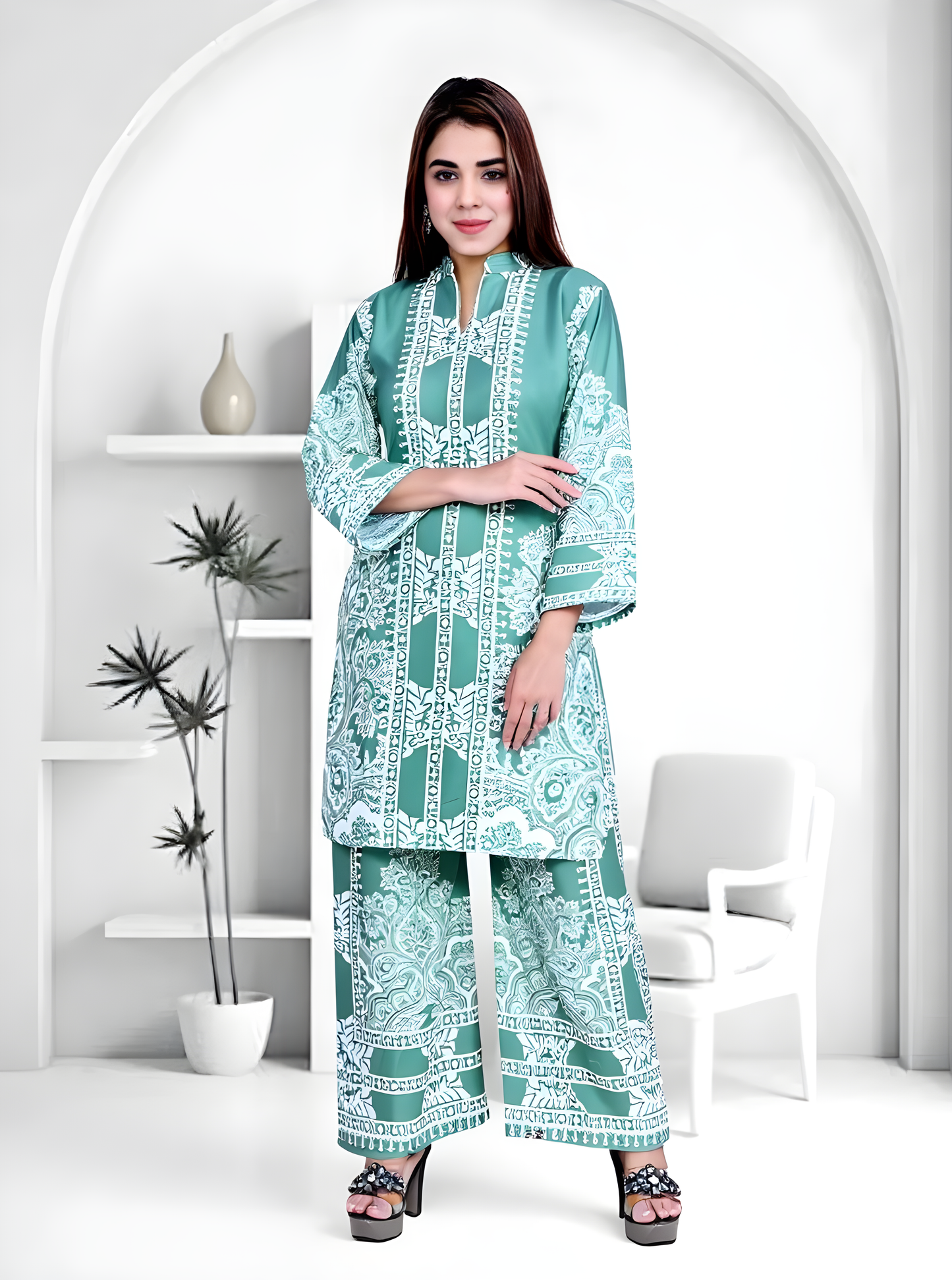 Trendy Printed Kurta Pant Co-ord Set