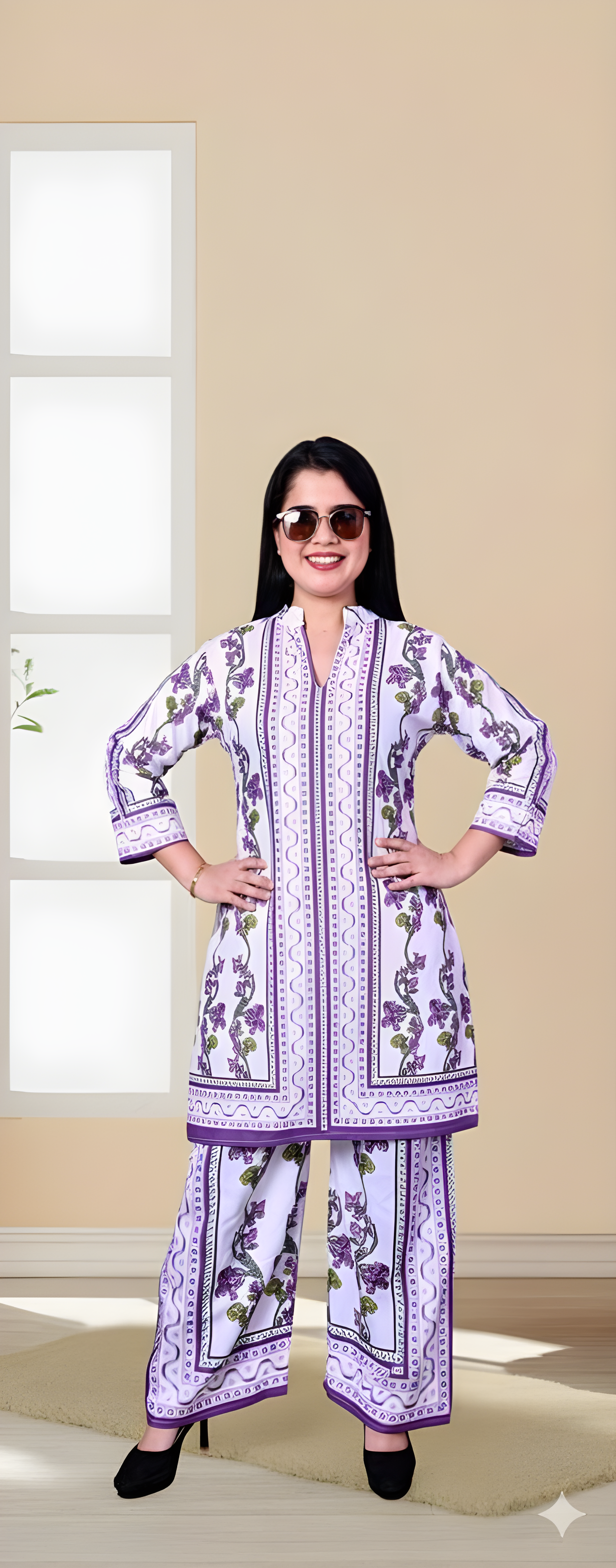 Trendy Printed Kurta Pant Co-ord Set