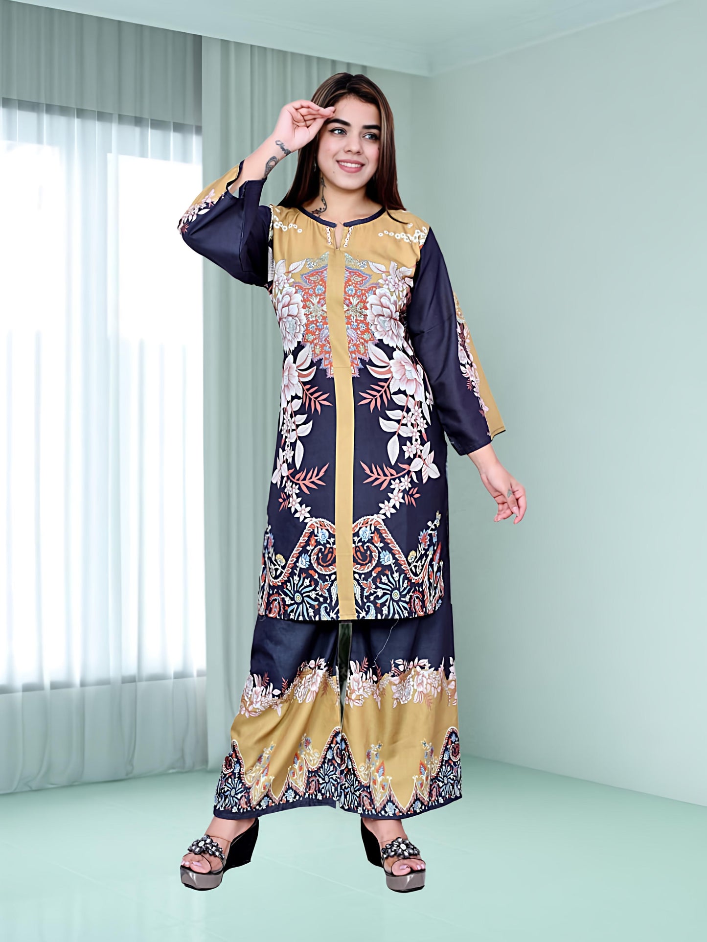 Stylish Kurti With Pant For Women | Cord Set | Kuti Set | Party Wear |