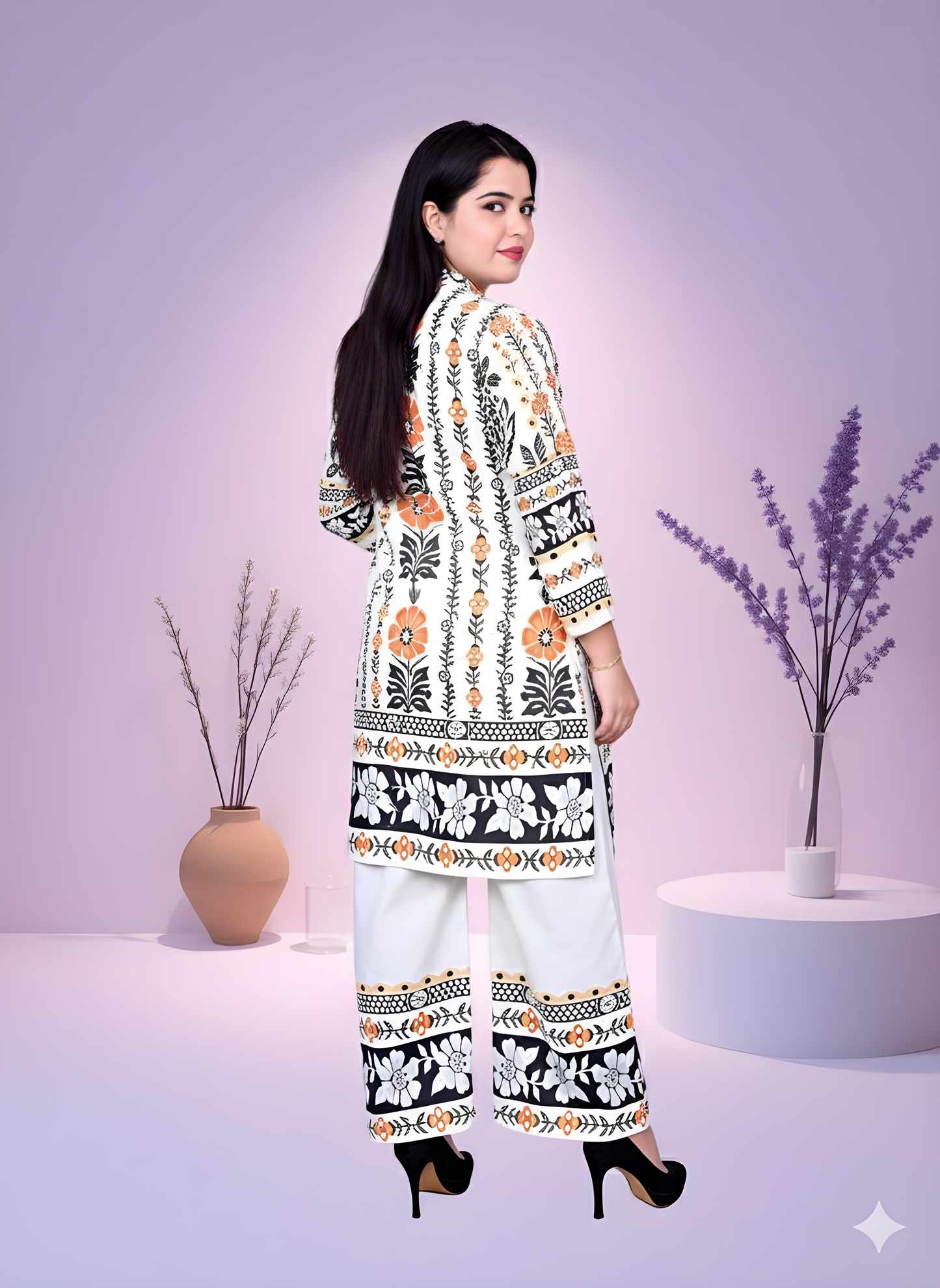 Floral Fusion Rayon Co-ord Set for Women