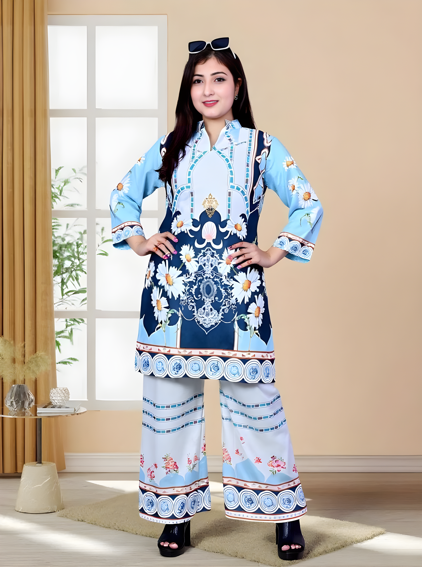 Trendy Printed Kurta Pant Co-ord Set