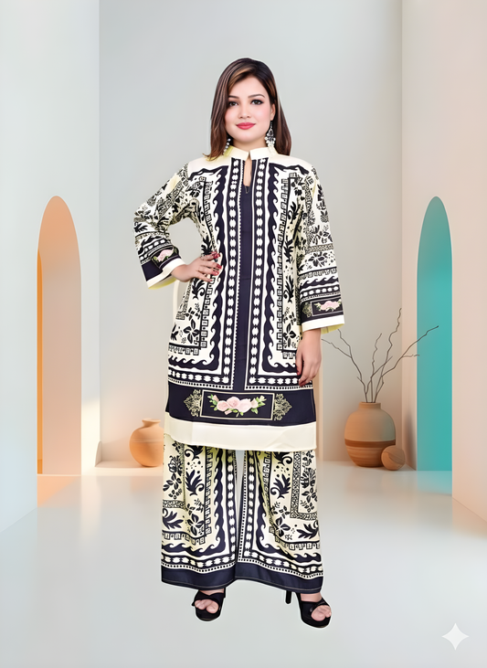 Trendy Printed Kurta Pant Co-ord Set