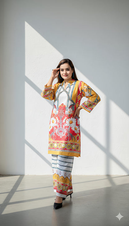 Stylish Kurti With Pant For Women | Cord Set | Kuti Set | Party Wear |