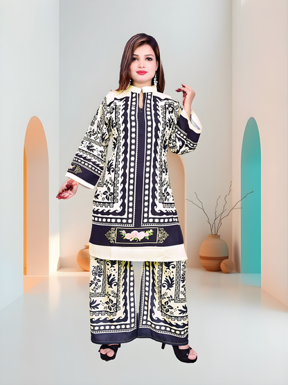 Trendy Printed Kurta Pant Co-ord Set