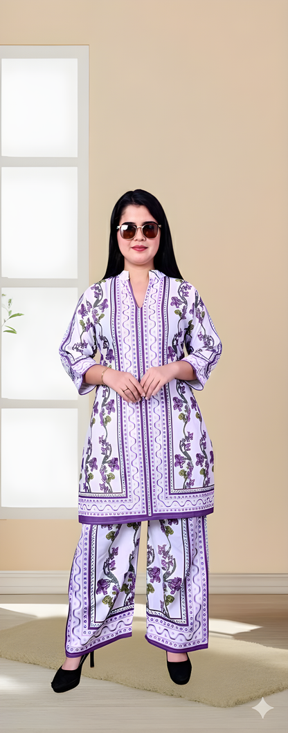Trendy Printed Kurta Pant Co-ord Set