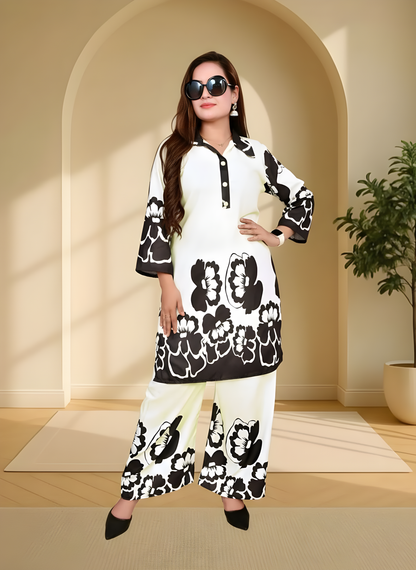 Trendy Printed Kurta Pant Co-ord Set