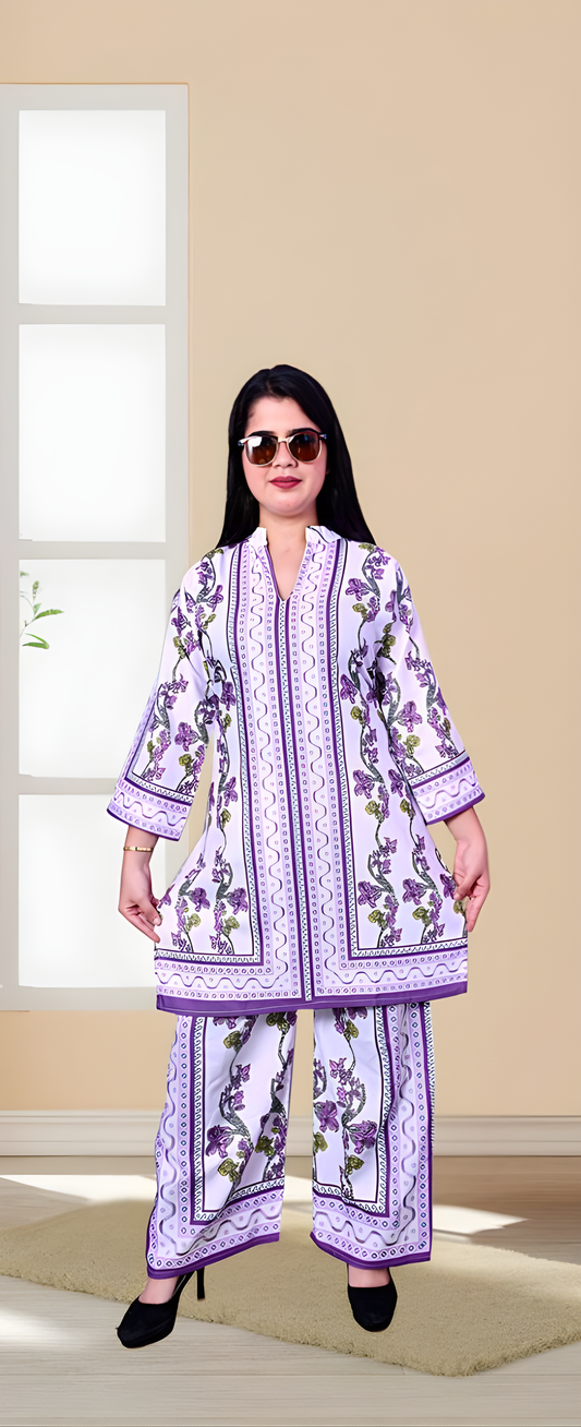 Trendy Printed Kurta Pant Co-ord Set