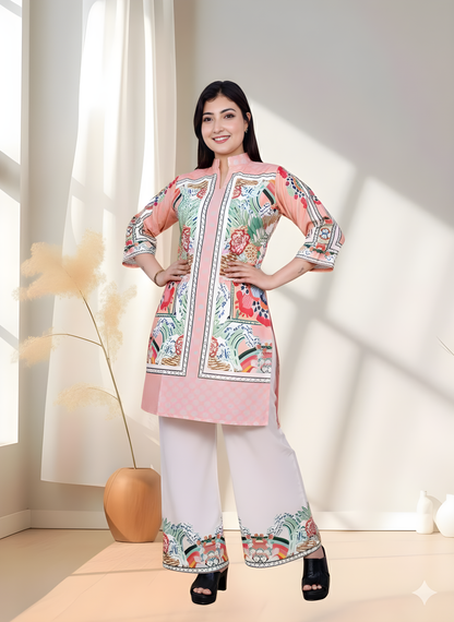 Trendy Printed Kurta Pant Co-ord Set