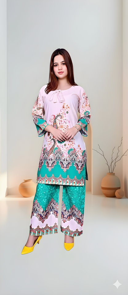 Trendy Printed Kurta Pant Co-ord Set