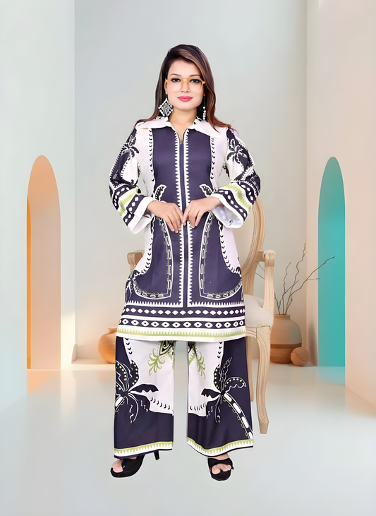 Trendy Printed Kurta Pant Co-ord Set