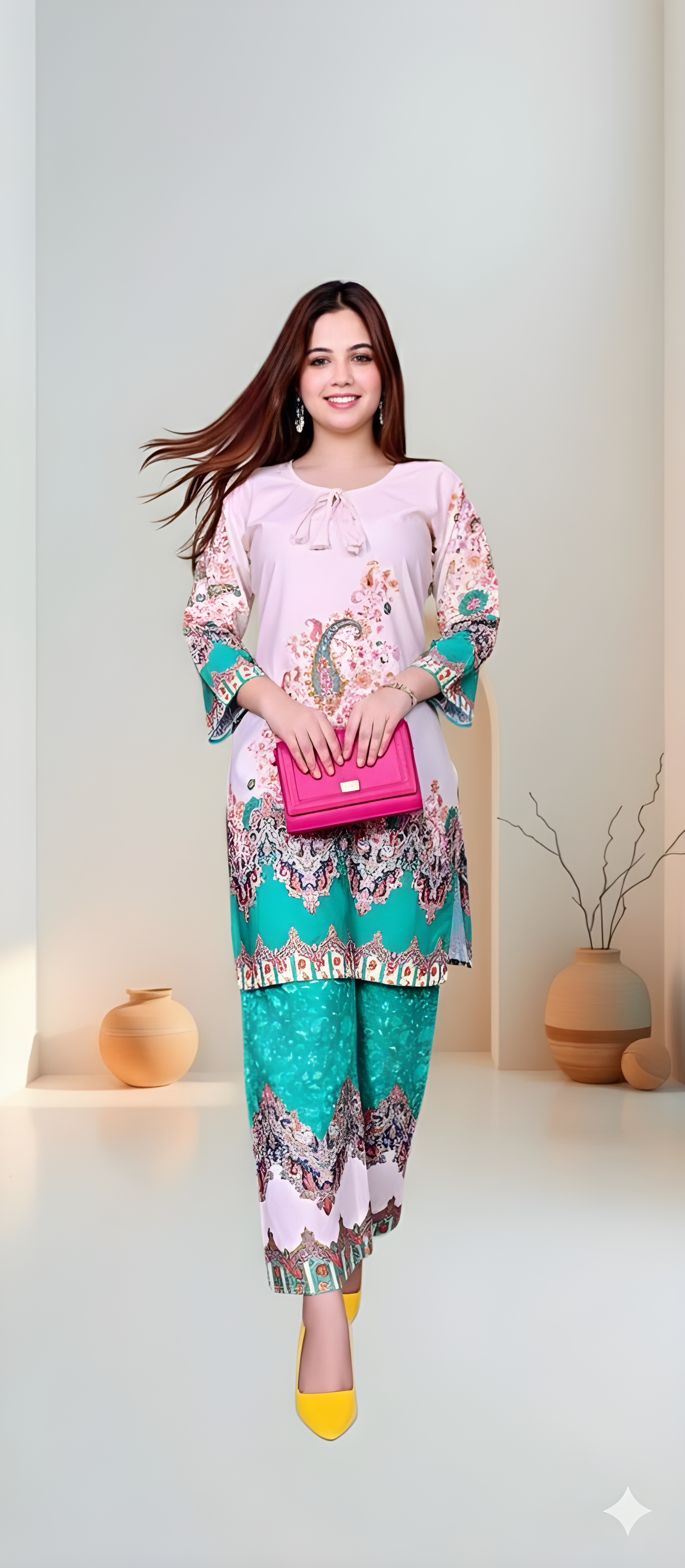 Trendy Printed Kurta Pant Co-ord Set