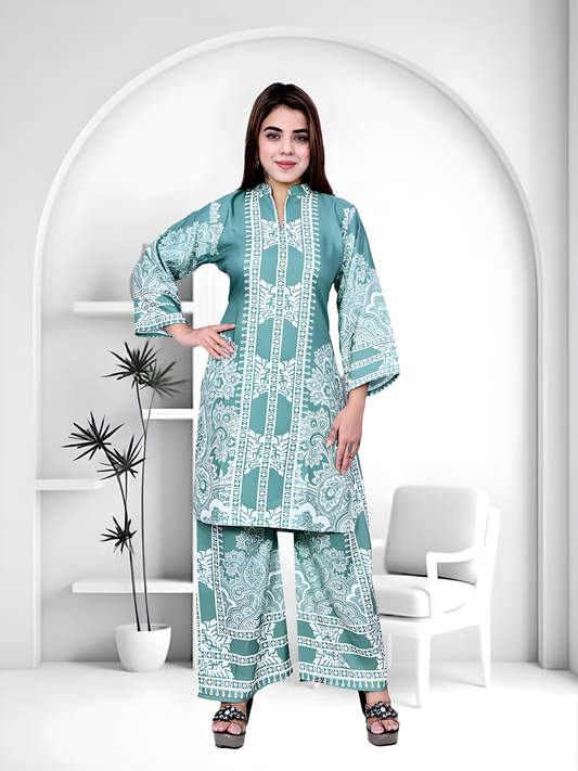 Trendy Printed Kurta Pant Co-ord Set