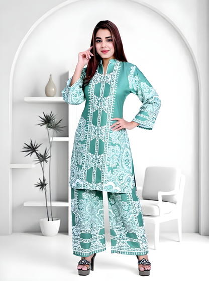 Trendy Printed Kurta Pant Co-ord Set