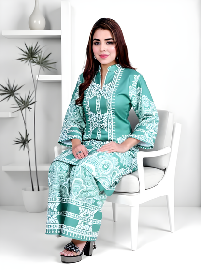 Trendy Printed Kurta Pant Co-ord Set
