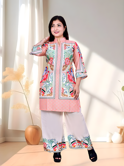 Trendy Printed Kurta Pant Co-ord Set