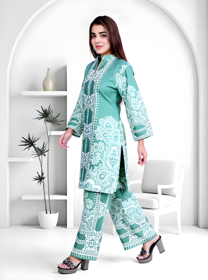 Trendy Printed Kurta Pant Co-ord Set