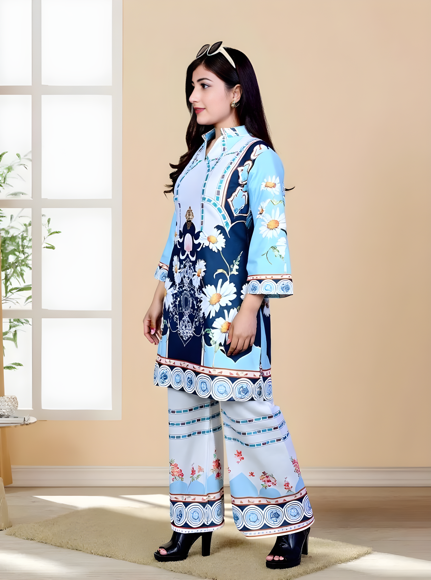Trendy Printed Kurta Pant Co-ord Set