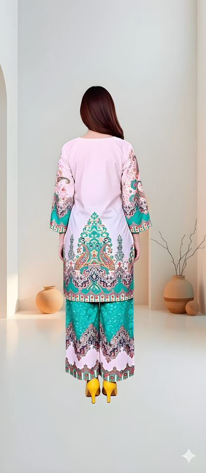 Trendy Printed Kurta Pant Co-ord Set