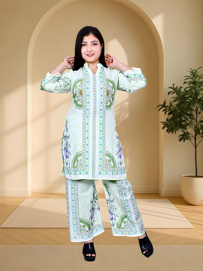 Trendy Printed Kurta Pant Co-ord Set