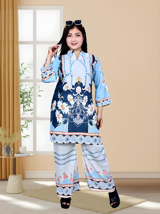 Trendy Printed Kurta Pant Co-ord Set