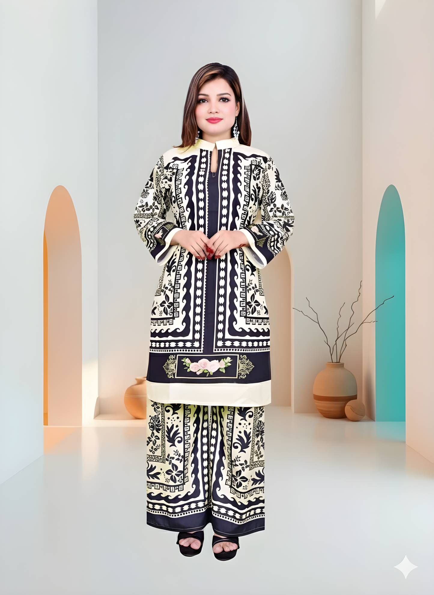 Trendy Printed Kurta Pant Co-ord Set
